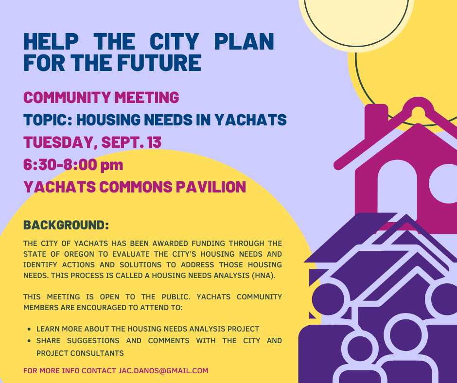 Yachats Housing Needs Analysis Community Workshop 2022-09-13