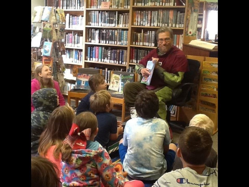 Captain Cosmos sharing his stories